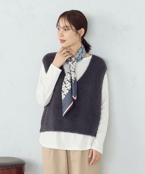 COMME CA ISM / コムサイズム ベスト | 【ウォッシャブル】シャギー ニットベスト | 詳細12