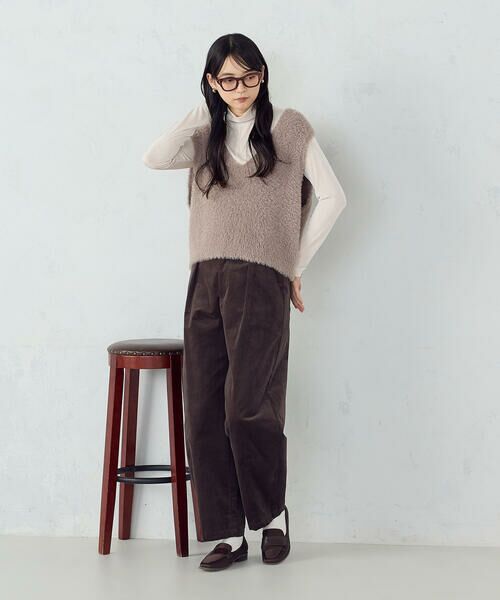 COMME CA ISM / コムサイズム ベスト | 【ウォッシャブル】シャギー ニットベスト | 詳細20