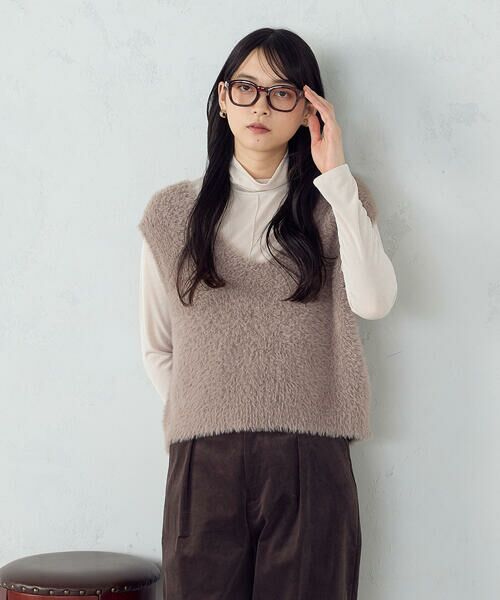 COMME CA ISM / コムサイズム ベスト | 【ウォッシャブル】シャギー ニットベスト | 詳細21