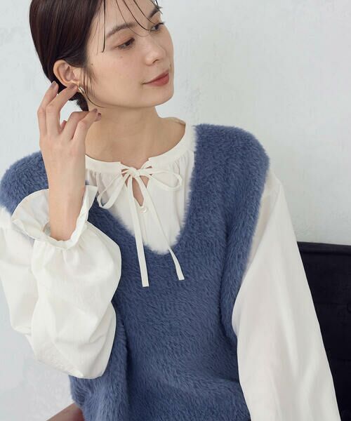 COMME CA ISM / コムサイズム ベスト | 【ウォッシャブル】シャギー ニットベスト | 詳細27