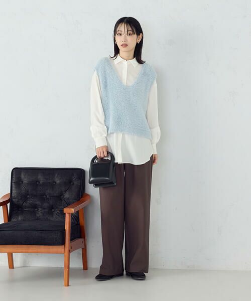 COMME CA ISM / コムサイズム ベスト | 【ウォッシャブル】シャギー ニットベスト | 詳細29