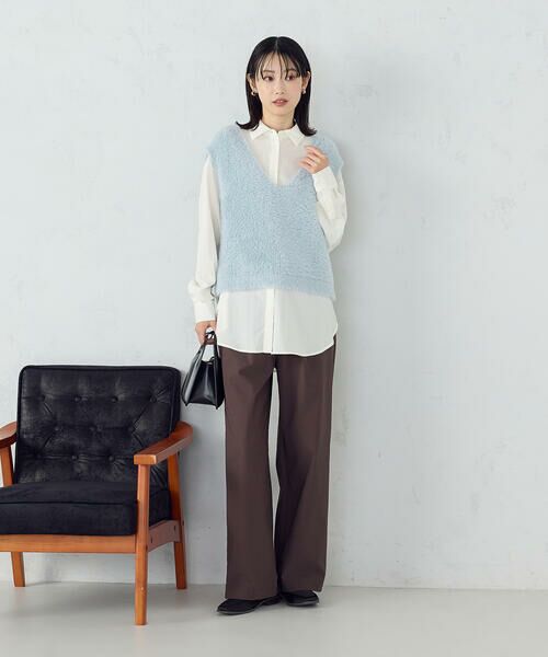 COMME CA ISM / コムサイズム ベスト | 【ウォッシャブル】シャギー ニットベスト | 詳細30