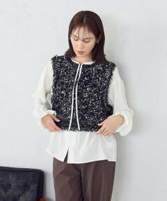 COMME CA ISM / コムサイズム ベスト | ２ＷＡＹ　ツイード　ベスト