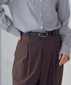 COMME CA ISM / コムサイズム ベルト・サスペンダー | 本革　オーバルバックル　ベルト