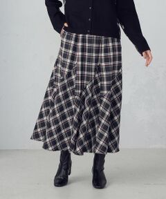 COMME CA ISM / コムサイズム ロング・マキシ丈スカート | 【セットアップ対応】タータンチェックスカート