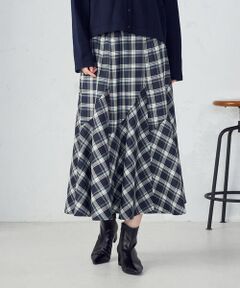 COMME CA ISM / コムサイズム ロング・マキシ丈スカート | 【セットアップ対応】タータンチェックスカート