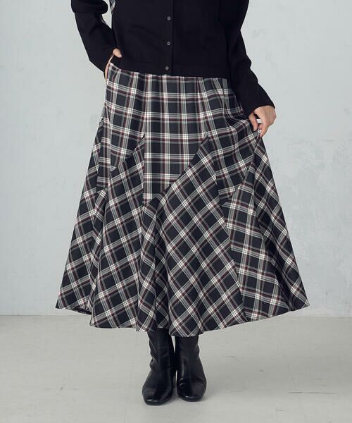 COMME CA ISM / コムサイズム ロング・マキシ丈スカート | 【セットアップ対応】タータンチェックスカート | 詳細4