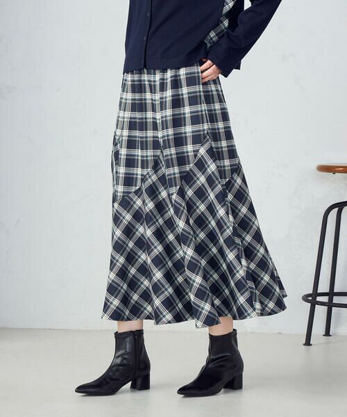COMME CA ISM / コムサイズム ロング・マキシ丈スカート | 【セットアップ対応】タータンチェックスカート | 詳細11