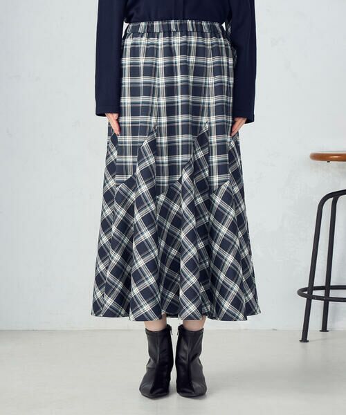 COMME CA ISM / コムサイズム ロング・マキシ丈スカート | 【セットアップ対応】タータンチェックスカート | 詳細12