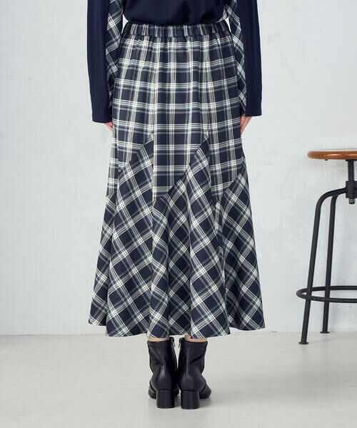 COMME CA ISM / コムサイズム ロング・マキシ丈スカート | 【セットアップ対応】タータンチェックスカート | 詳細14