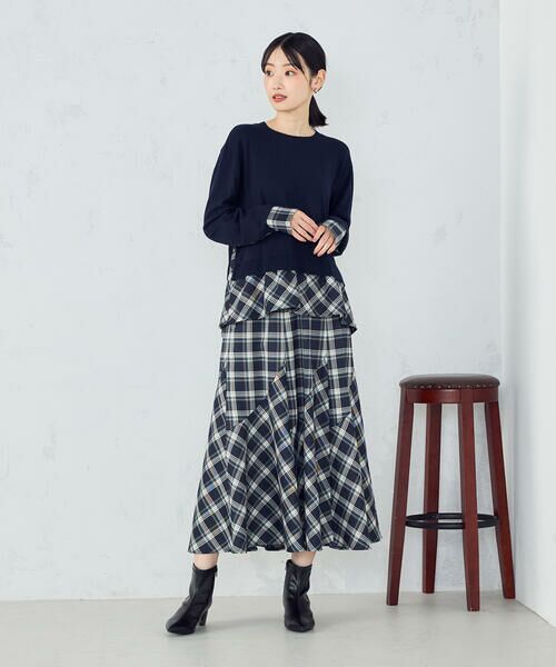 COMME CA ISM / コムサイズム ロング・マキシ丈スカート | 【セットアップ対応】タータンチェックスカート | 詳細9