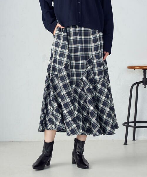 COMME CA ISM / コムサイズム ロング・マキシ丈スカート | 【セットアップ対応】タータンチェックスカート | 詳細10