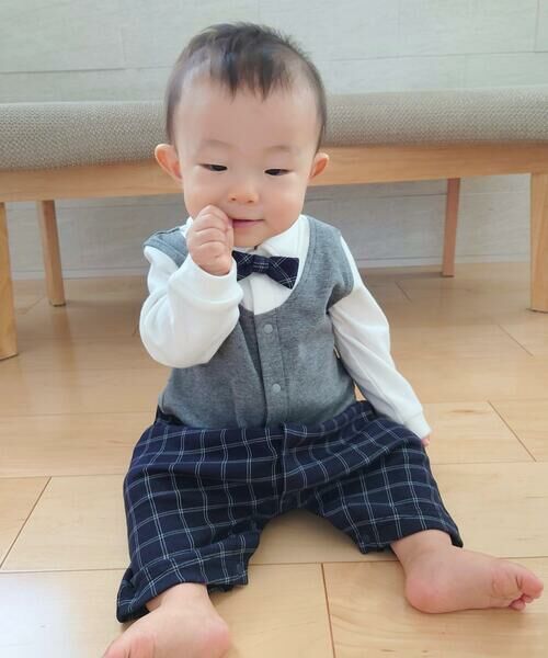 COMME CA ISM / コムサイズム ベビー・キッズグッズ | フェイクレイヤード カバーオール | 詳細1