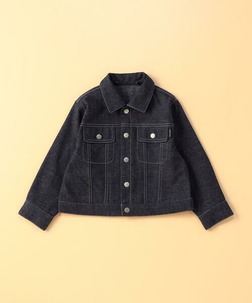 COMME CA ISM / コムサイズム ベビー・キッズグッズ | デニムライクストレッチ フード付き ブルゾン(ベビーサイズ) | 詳細2