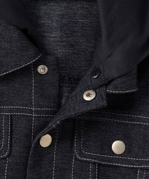 COMME CA ISM / コムサイズム ベビー・キッズグッズ | デニムライクストレッチ フード付き ブルゾン(ベビーサイズ) | 詳細6