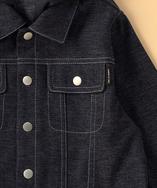 COMME CA ISM / コムサイズム ベビー・キッズグッズ | デニムライクストレッチ フード付き ブルゾン(ベビーサイズ) | 詳細7