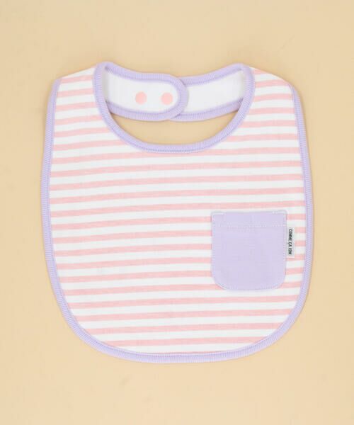 COMME CA ISM / コムサイズム スタイ・ビブ | 【リバーシブル】サークルプリント スタイ | 詳細1