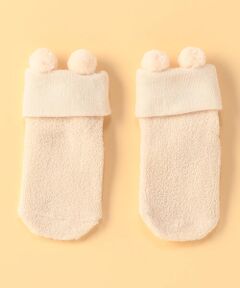 COMME CA ISM / コムサイズム ベビー・キッズグッズ | ぼんてん 耳付き パイルソックス
