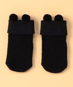 COMME CA ISM / コムサイズム ベビー・キッズグッズ | ぼんてん 耳付き パイルソックス
