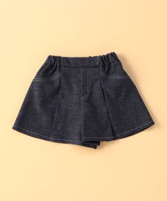 COMME CA ISM / コムサイズム ベビー・キッズグッズ | デニムライクストレッチ キュロットスカート(ベビーサイズ)