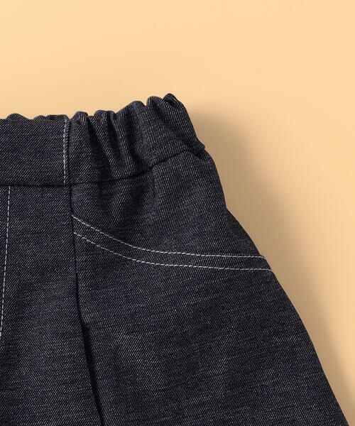 COMME CA ISM / コムサイズム ベビー・キッズグッズ | デニムライクストレッチ キュロットスカート(ベビーサイズ) | 詳細3