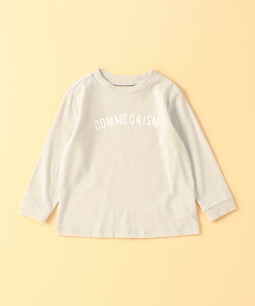 COMME CA ISM / コムサイズム ベビー・キッズグッズ | “にっぽんの色”長袖 Tシャツ(ベビーサイズ)(真珠色(ライトグレー))