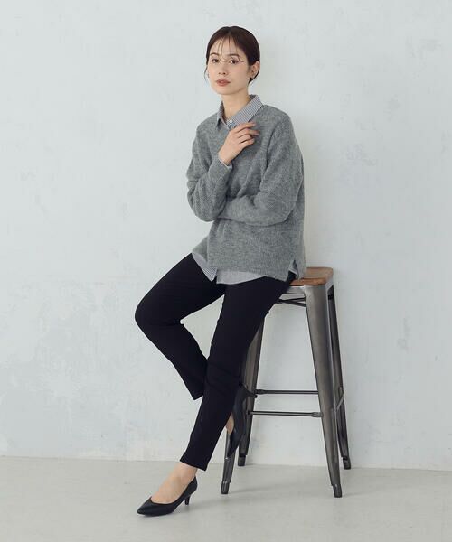 COMME CA ISM / コムサイズム その他パンツ | 【美しいベーシックパンツ】裏起毛 ハイテンションパンツ | 詳細4