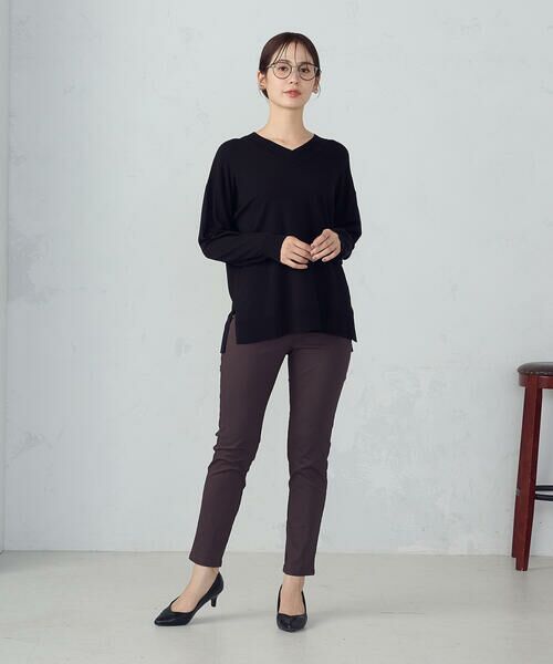 COMME CA ISM / コムサイズム その他パンツ | 【美しいベーシックパンツ】裏起毛 ハイテンションパンツ | 詳細20