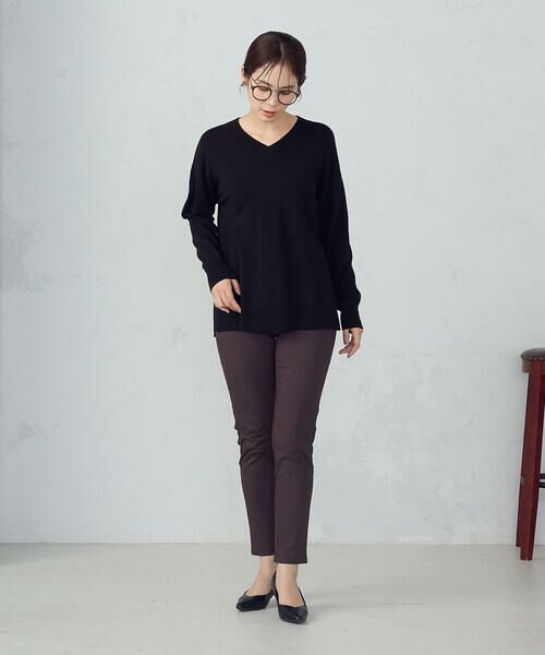 COMME CA ISM / コムサイズム その他パンツ | 【美しいベーシックパンツ】裏起毛 ハイテンションパンツ | 詳細21