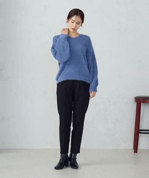 COMME CA ISM / コムサイズム その他パンツ | 【美しいベーシックパンツ】裏起毛 カルゼ テーパードパンツ | 詳細2