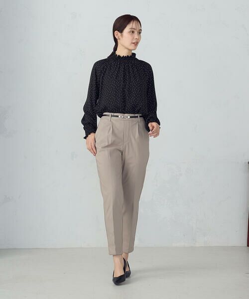 COMME CA ISM / コムサイズム その他パンツ | 【美しいベーシックパンツ】裏起毛 カルゼ テーパードパンツ | 詳細5