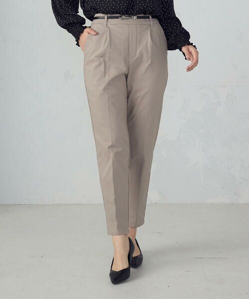 COMME CA ISM / コムサイズム その他パンツ | 【美しいベーシックパンツ】裏起毛 カルゼ テーパードパンツ | 詳細7