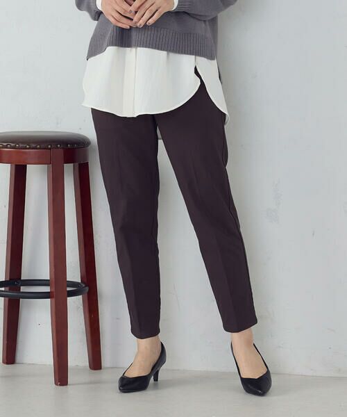 COMME CA ISM / コムサイズム その他パンツ | 【美しいベーシックパンツ】裏起毛 カルゼ テーパードパンツ | 詳細12