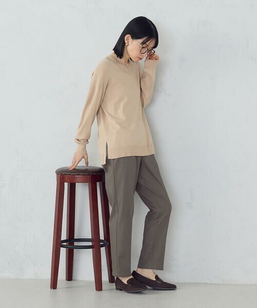 COMME CA ISM / コムサイズム その他パンツ | 【美しいベーシックパンツ】裏起毛 カルゼ テーパードパンツ | 詳細16