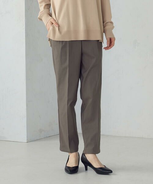 COMME CA ISM / コムサイズム その他パンツ | 【美しいベーシックパンツ】裏起毛 カルゼ テーパードパンツ | 詳細18