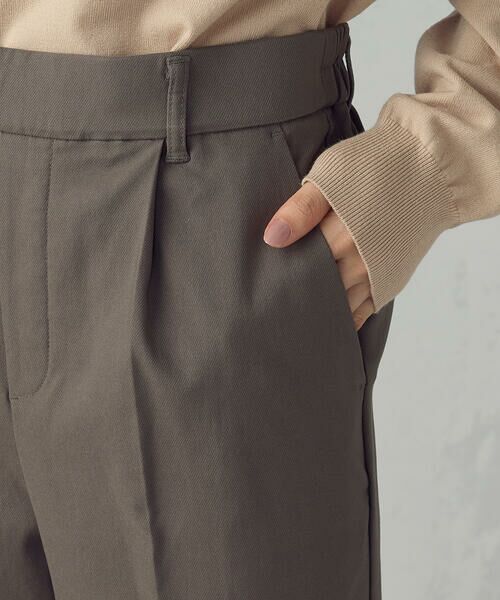 COMME CA ISM / コムサイズム その他パンツ | 【美しいベーシックパンツ】裏起毛 カルゼ テーパードパンツ | 詳細24