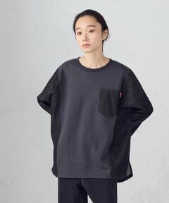 COMME CA ISM / コムサイズム スウェット | 布帛切替トレーナー