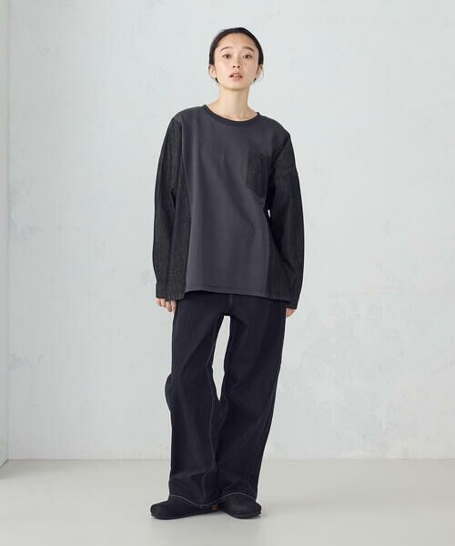 COMME CA ISM / コムサイズム スウェット | 布帛切替トレーナー | 詳細1