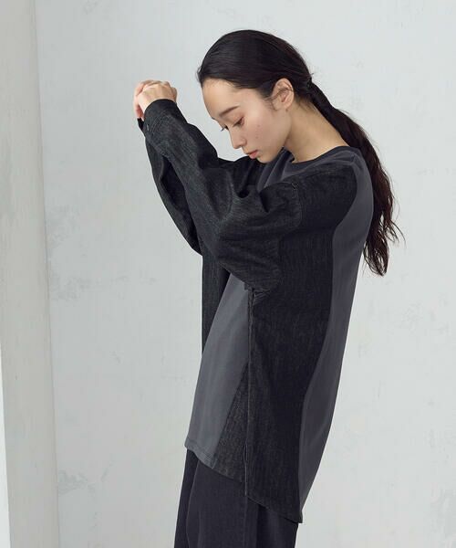 COMME CA ISM / コムサイズム スウェット | 布帛切替トレーナー | 詳細3