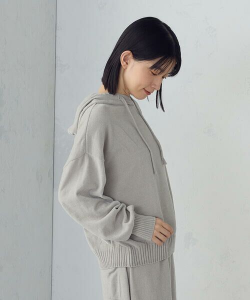 COMME CA ISM/コムサイズム ナチュラルモールフーディープルオーバー / セットアップ対応 グレー F COMME CA ISM/コムサイズム ナチュラルモールフーディープルオーバー / セットアップ対応 グレー F