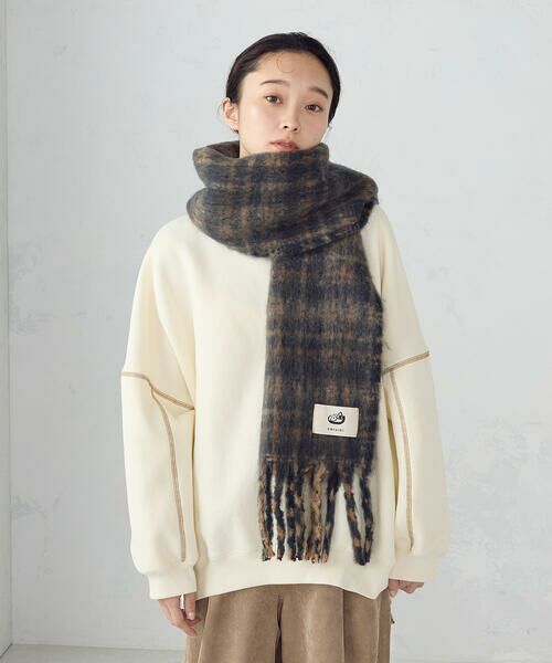 COMME CA ISM / コムサイズム マフラー・ショール・スヌード・ストール | シャギーチェックマフラー | 詳細4
