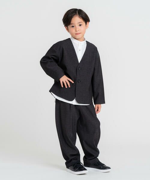 COMME CA ISM / コムサイズム セットアップ | 【オンライン限定】ノーカラーセットアップスーツ | 詳細1
