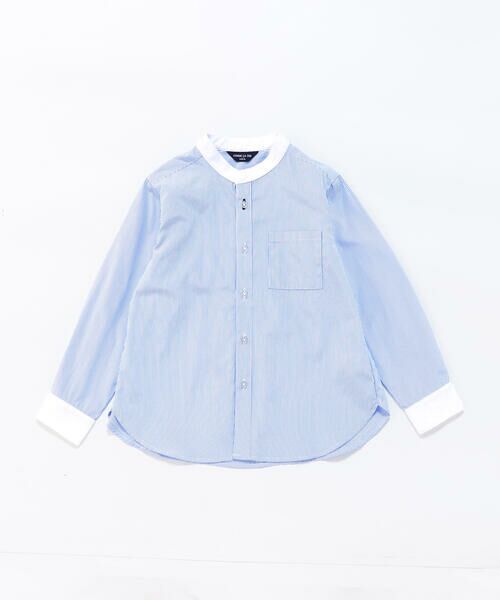 COMME CA ISM/コムサイズム 【オンライン限定】バンドカラーシャツ ストライプ 150cm COMME CA ISM/コムサイズム 【オンライン限定】バンドカラーシャツ ストライプ 150cm