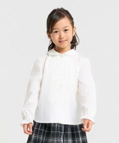 COMME CA ISM / コムサイズム シャツ・ブラウス | 丸襟ピンタック長袖 ブラウス(110-130cm)