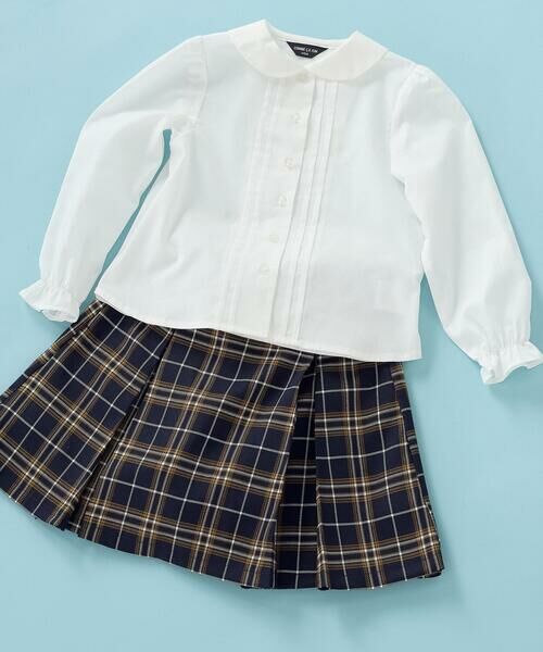 COMME CA ISM / コムサイズム シャツ・ブラウス | 丸襟ピンタック長袖 ブラウス(110-130cm) | 詳細11