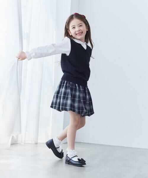 COMME CA ISM / コムサイズム シャツ・ブラウス | 丸襟ピンタック長袖 ブラウス(110-130cm) | 詳細4