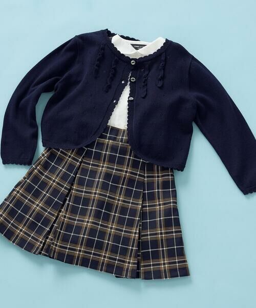 COMME CA ISM / コムサイズム シャツ・ブラウス | 丸襟ピンタック長袖 ブラウス(140-160cm) | 詳細5