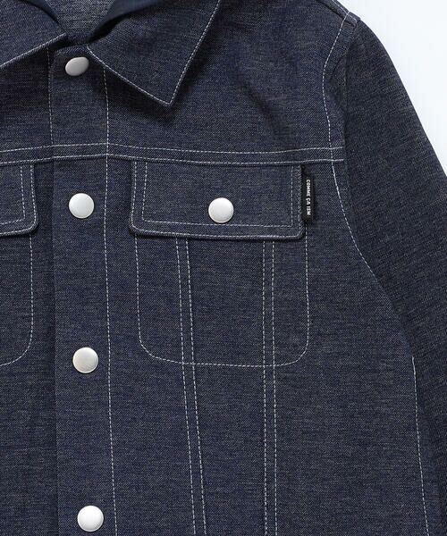 COMME CA ISM / コムサイズム ブルゾン | デニムライクストレッチ フード付き ブルゾン | 詳細10