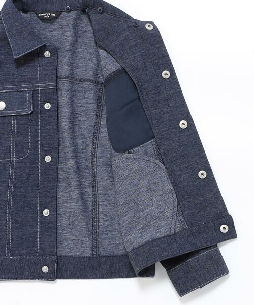 COMME CA ISM / コムサイズム ブルゾン | デニムライクストレッチ フード付き ブルゾン | 詳細14