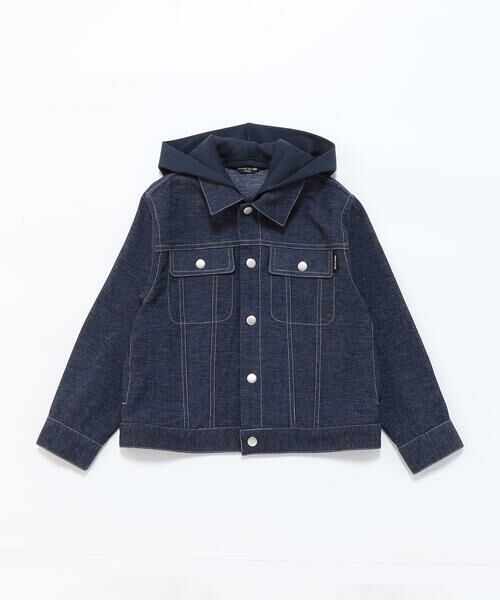 COMME CA ISM / コムサイズム ブルゾン | デニムライクストレッチ フード付き ブルゾン | 詳細3